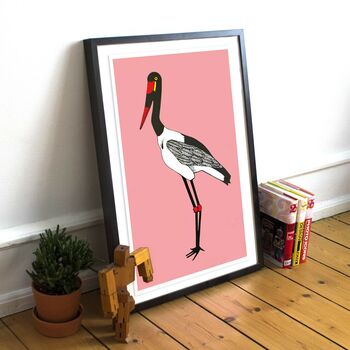 Stork Print On Pink, 3 of 7
