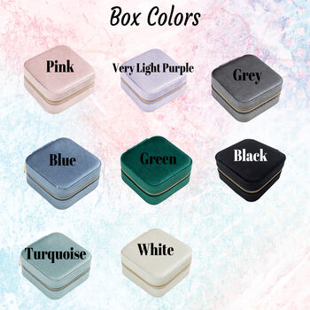 Personalised Velvet Jewelry Box, 4 of 7