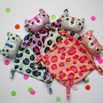 Leopard Soft Toy And Bib Gift Set, 6 of 6
