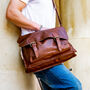 Personalised Leather Classic Messenger Satchel, thumbnail 1 of 12