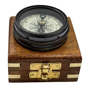 Personalised Gunmetal Poem Compass For Graduation Gift, 7 of 12