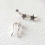 Sterling Silver Constellation Ear Climbers, thumbnail 2 of 5