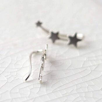 Sterling Silver Constellation Ear Climbers, 2 of 5