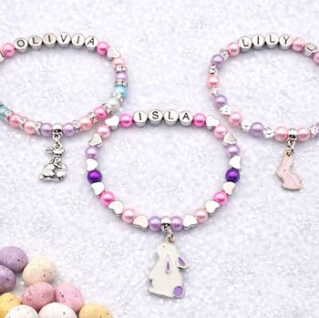 Personalised Easter Bunny Bracelet, 2 of 12