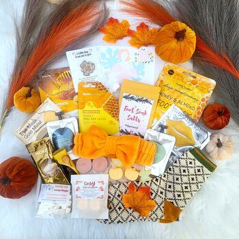 Cosy Season Pamper Hamper | Pumpkin Spice Spa Set, 5 of 8