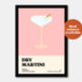 Dry Martini Cocktail Print, thumbnail 6 of 7