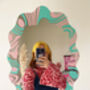 Wavy Mirror Blue And Pastel Pink, thumbnail 7 of 8