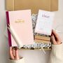 2026 Personalised Diary With Desk Calendar And Pen Set, thumbnail 1 of 12