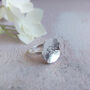 Sterling Silver Small Rose Flower Ring, thumbnail 3 of 6