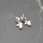 Labradorite Pearl Earrings: June Birthstone, thumbnail 7 of 7