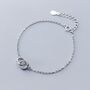 Sterling Silver Linked Circles Bracelet For Teenager, thumbnail 1 of 7