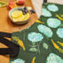 Khaki Green Hydrangea And Snapdragon Kitchen Apron, thumbnail 5 of 6