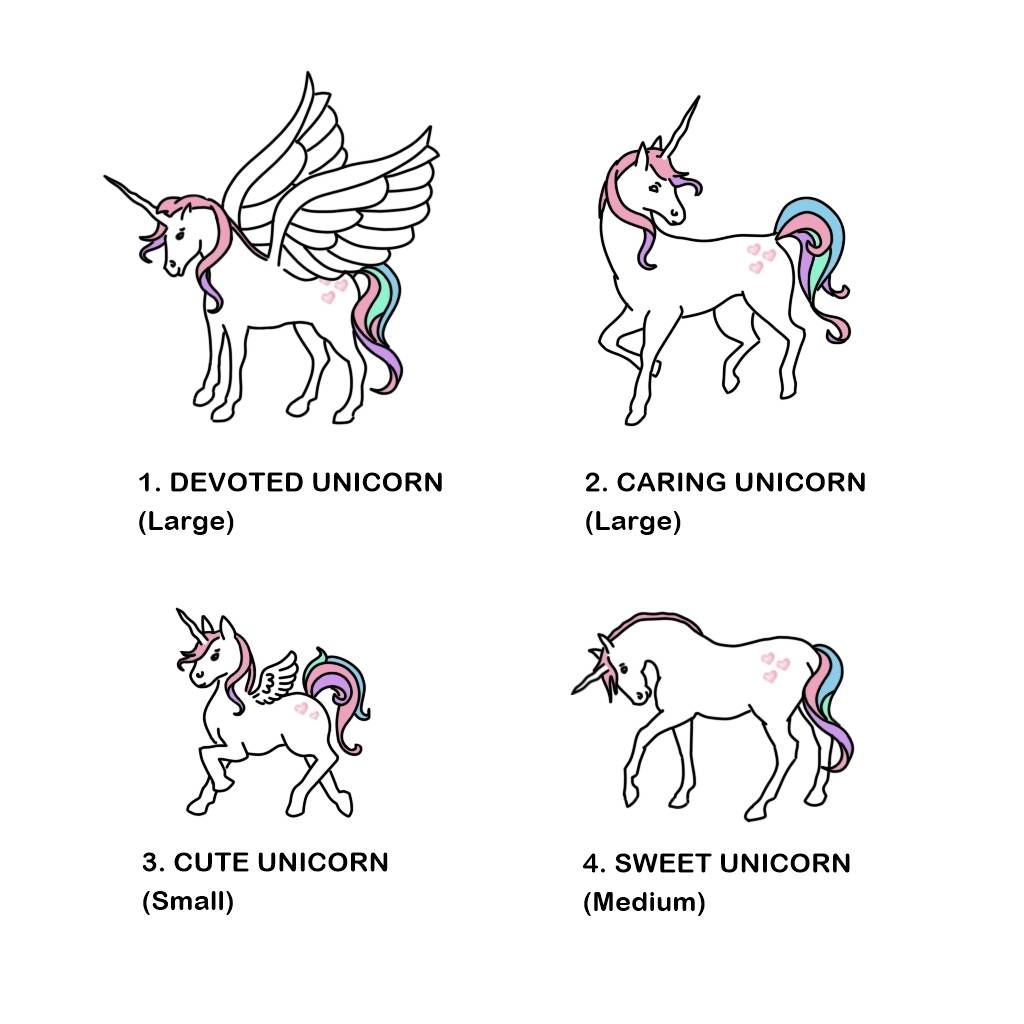 Download Personalised Unicorn Family Print By Clean Design | notonthehighstreet.com