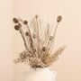 Small White Dried Flowers Autumn Leaves, thumbnail 2 of 5