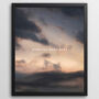 Personalised Quote Print On Milky Sunset Background, thumbnail 4 of 4