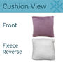 Personalised Sherpa Style Blanket And Cushion Set, thumbnail 4 of 9