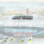 Tottenham Stadium Fine Art Print, thumbnail 2 of 3