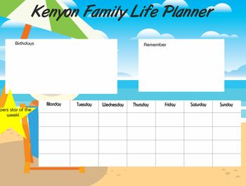 Personalised Family Planners, 5 of 7