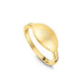 Elliptical Band Ring 18 K Gold Plated Solid Silver, thumbnail 3 of 8