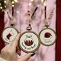 Personalised Embroidered Christmas Tree Decoration, thumbnail 6 of 12