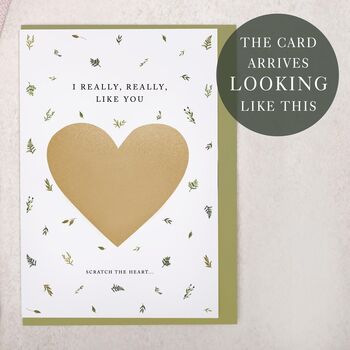 Botanical Scratch To Reveal Will You Be My Boyfriend Card, 2 of 4