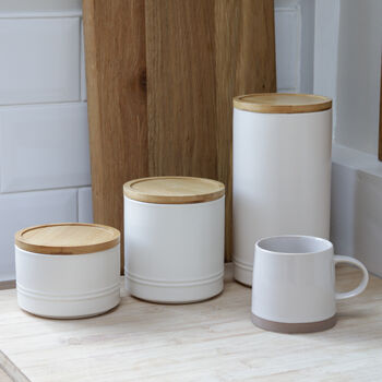 Ivory Ceramic Storage Canister, 4 of 4
