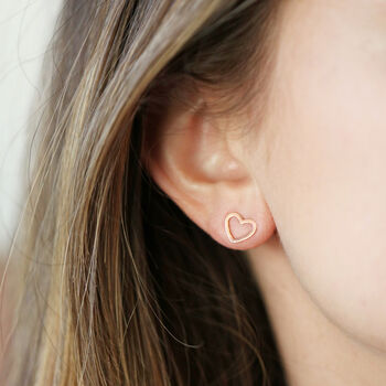 Mismatched Heart Stud Earrings, 8 of 11
