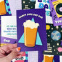 Father's Day Card 'Happy Beer Day Dad', thumbnail 5 of 5