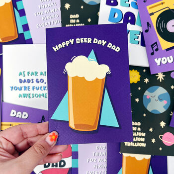 Father's Day Card 'Happy Beer Day Dad', 5 of 5
