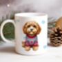 Personalised Cavapoo In Christmas Jumper Mug, thumbnail 1 of 2