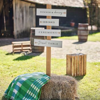 Wedding Directional Sign Post, 2 of 3