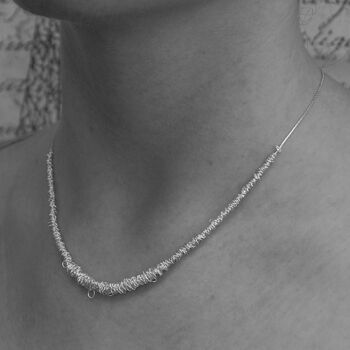 Abstract Sterling Silver Loops Bracelet, 11 of 12