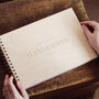 Personalised Spiral Bound Wooden Wedding Guestbook, thumbnail 1 of 3