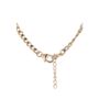 Sterling Silver Gold Plated Cz Tennis Curb Necklace, thumbnail 6 of 7