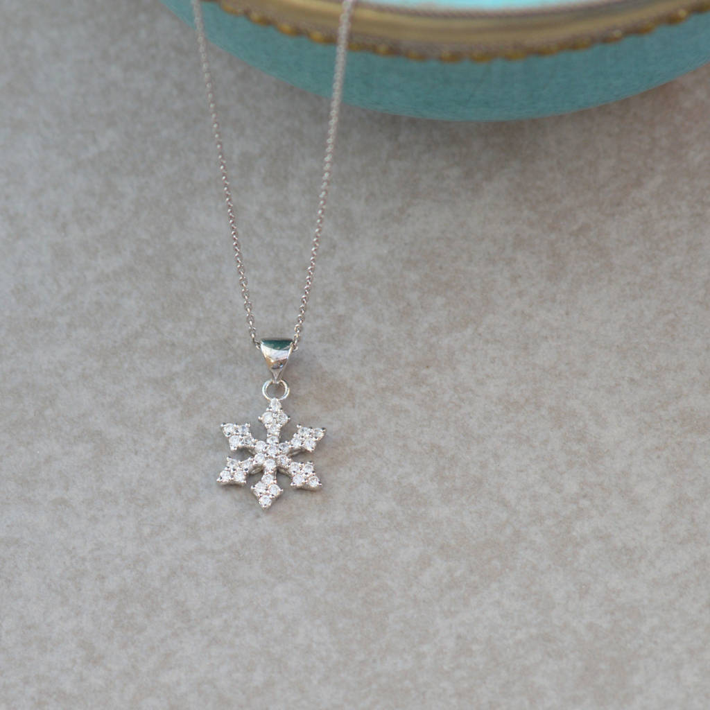 Silver Snowflake Necklace By TigerLily Jewellery | notonthehighstreet.com