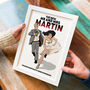 Personalised Comic Style Wedding Bride And Groom Print, thumbnail 4 of 7