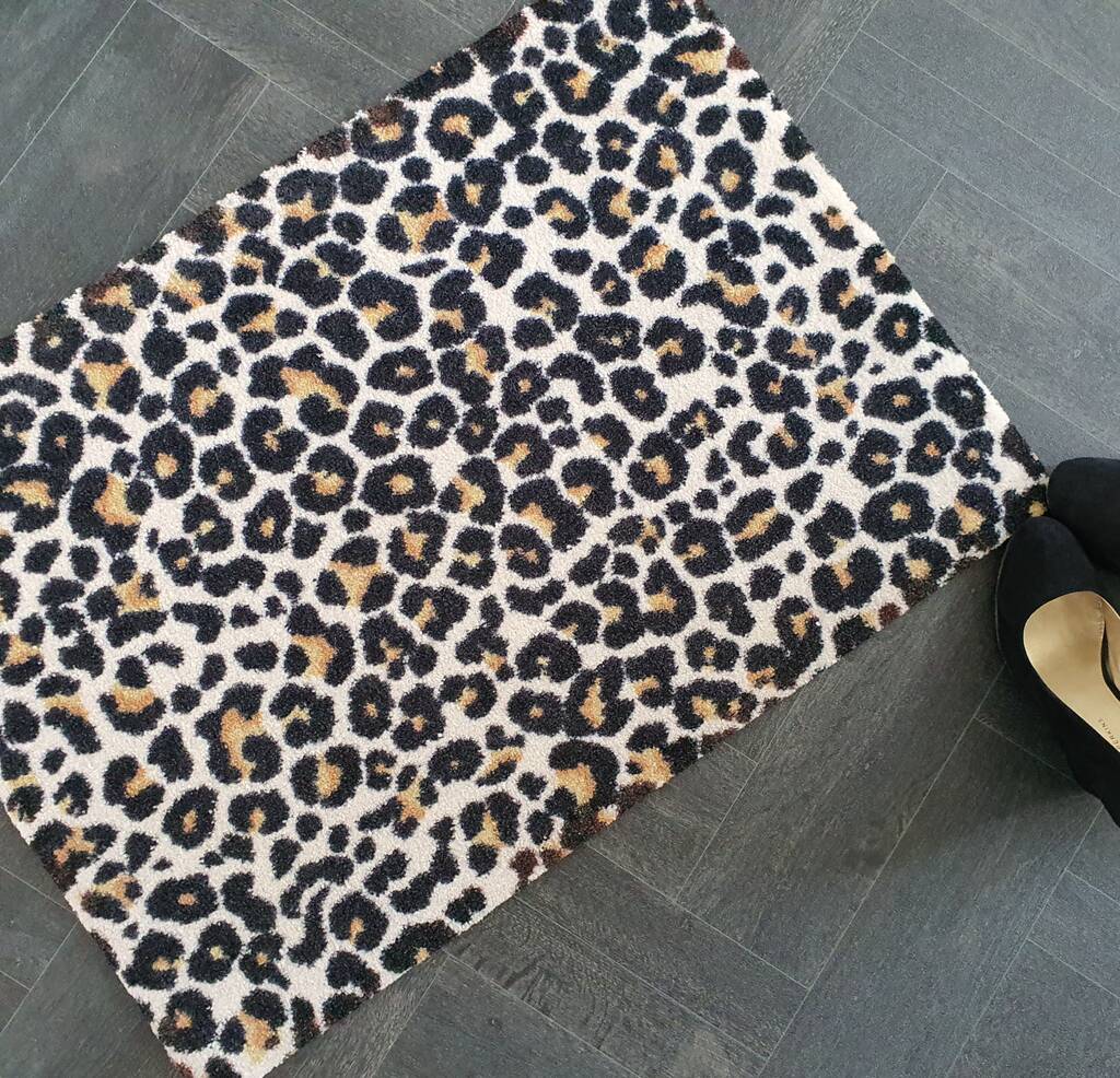 Leopard Print Doormat By Mattify
