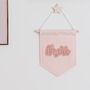 Personalised Pink Custom Name Sign For Girls Bedroom, thumbnail 1 of 3