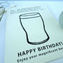 'The Magnificent Birthday Beer!' Joke Birthday Card, thumbnail 4 of 4