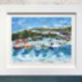 Mevagissey, Cornwall Upcycled Paper Collage Print, thumbnail 1 of 7