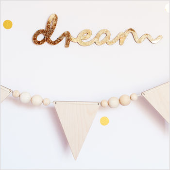 'Dream' Glitter Acrylic Sign, 5 of 6