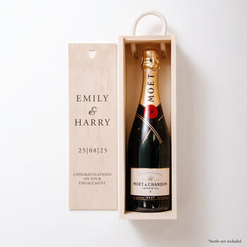 Personalised Engagement Bottle Box Gift, 7 of 10