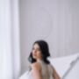 Ivory Lace Bridal Topper With Sleeves – Wedding Top Overlay, thumbnail 9 of 12