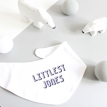 Personalised Littlest Surname Babygrow Or Gift Set, 3 of 12
