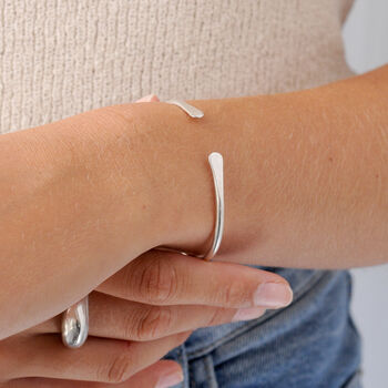 Silver Customisable Cuff Bangle, 2 of 4