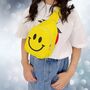 Stocking Filler Kids Crossover Backpack With Smiley Face Blue, thumbnail 6 of 7