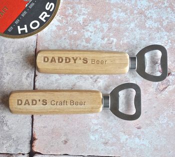 Personalised Dad's Beer Bottle Opener, 2 of 4