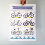 Personalised Cycling Family Print, thumbnail 12 of 12