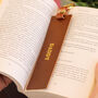 Personalised Leather Bookmark Gift For Him Or Her, thumbnail 2 of 3