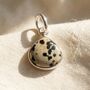 Sterling Silver Dalmatian Jasper Bezel Pendant, thumbnail 1 of 2